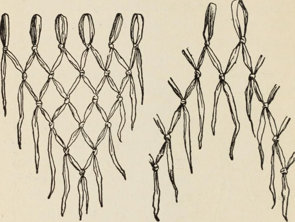 An illustration from How to make baskets, 1911, leaf 35