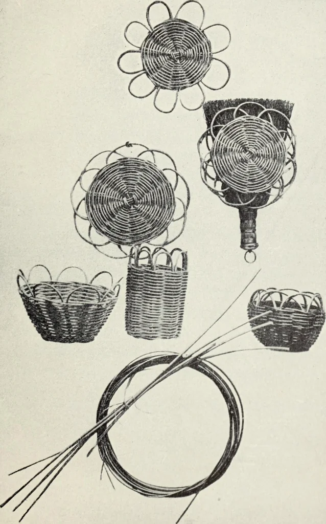 An illustration from How to make baskets, 1911, leaf 46