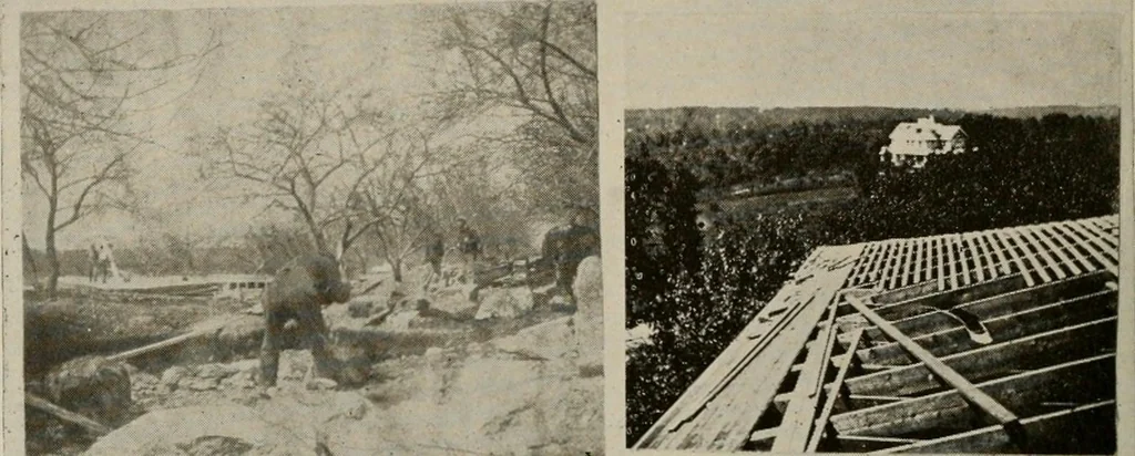 An illustration from How to make a country place; an account of the successes and the mistakes of an amateur in thirty-five years of farming, building and development: together with a practical plan for securing a home and an independent income, starting with small capital, 1914, leaf 145