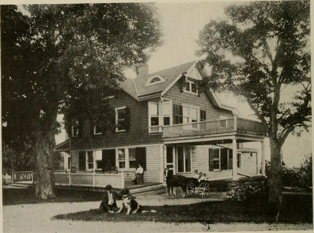 An illustration from How to make a country place; an account of the successes and the mistakes of an amateur in thirty-five years of farming, building and development: together with a practical plan for securing a home and an independent income, starting with small capital, 1914, leaf 19