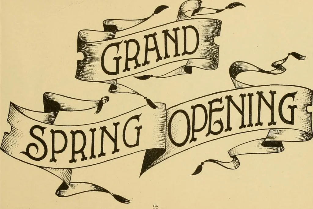 An illustration from How to make effective show-cards, off hand card writing and pen lettering by a new and simple method with fifty-six original cuts;, 1898, leaf 100