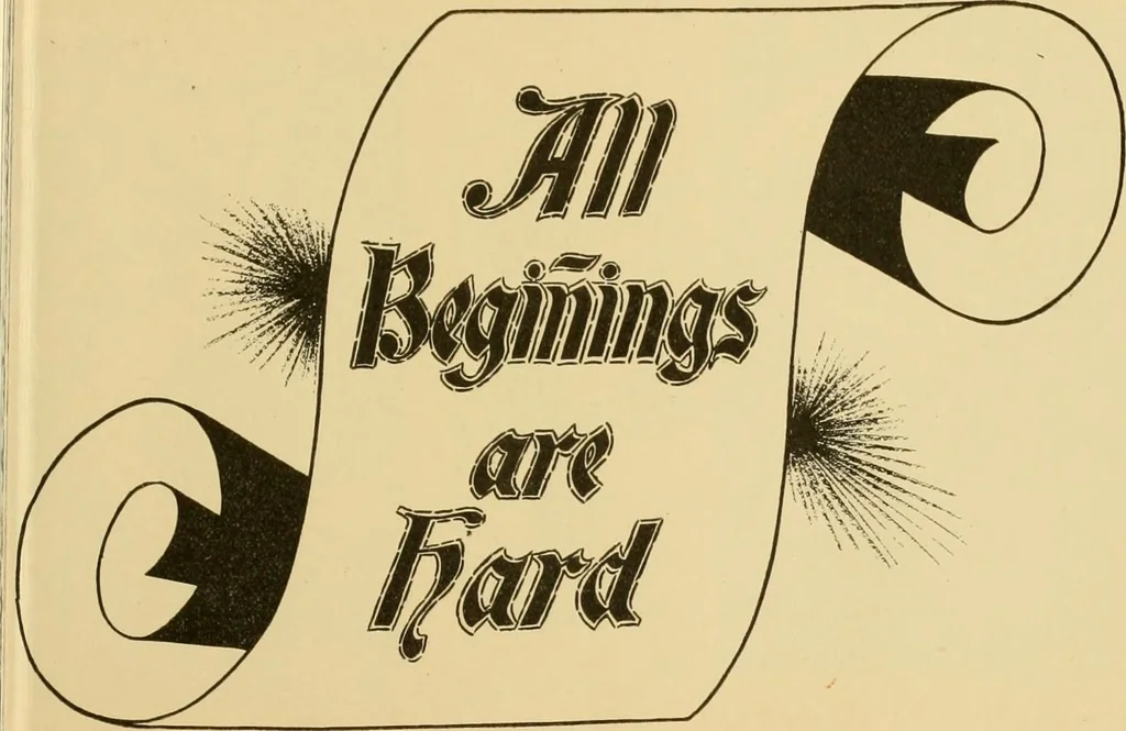 An illustration from How to make effective show-cards, off hand card writing and pen lettering by a new and simple method with fifty-six original cuts;, 1898, leaf 104