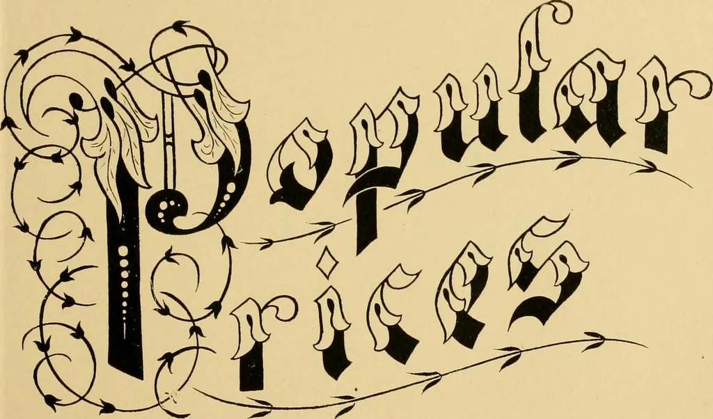An illustration from How to make effective show-cards, off hand card writing and pen lettering by a new and simple method with fifty-six original cuts;, 1898, leaf 110
