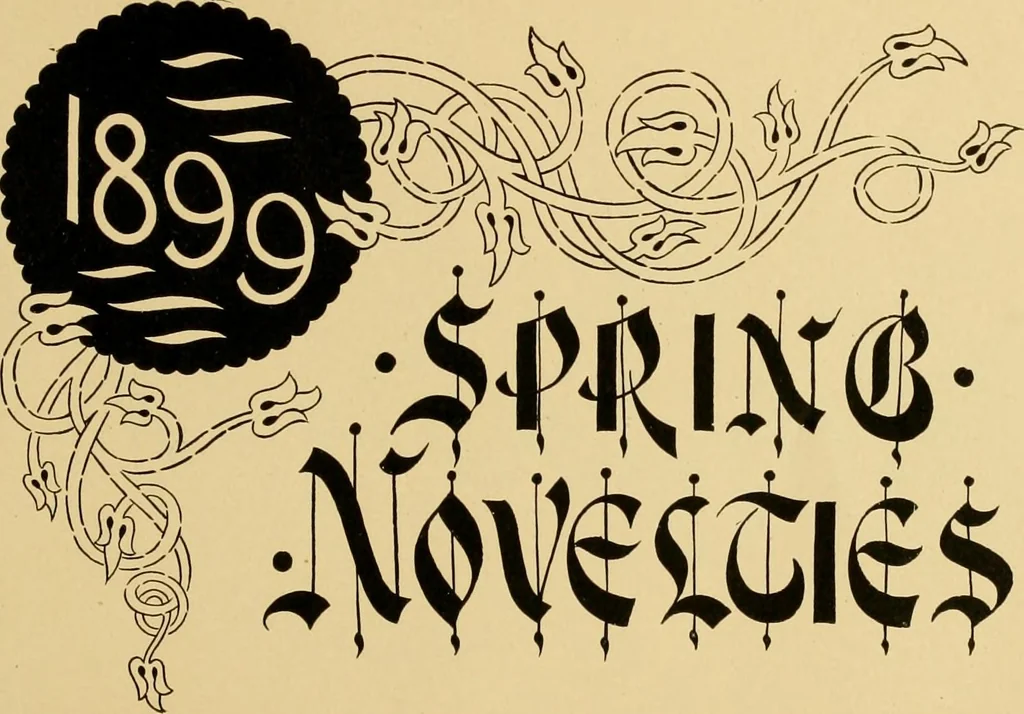 An illustration from How to make effective show-cards, off hand card writing and pen lettering by a new and simple method with fifty-six original cuts;, 1898, leaf 114