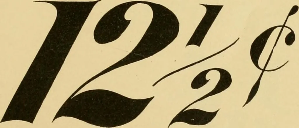 An illustration from How to make effective show-cards, off hand card writing and pen lettering by a new and simple method with fifty-six original cuts;, 1898, leaf 44