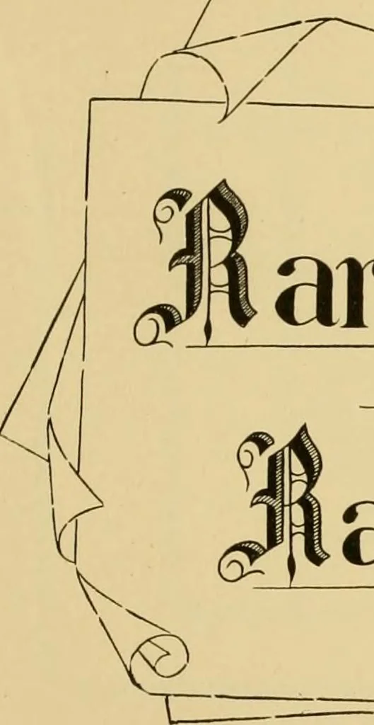 An illustration from How to make effective show-cards, off hand card writing and pen lettering by a new and simple method with fifty-six original cuts;, 1898, leaf 92