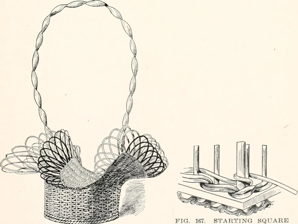 An illustration from How to make Indian and other baskets, 1903, leaf 114