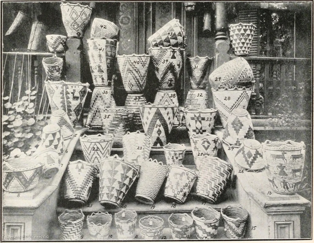 An illustration from How to make Indian and other baskets, 1903, leaf 123