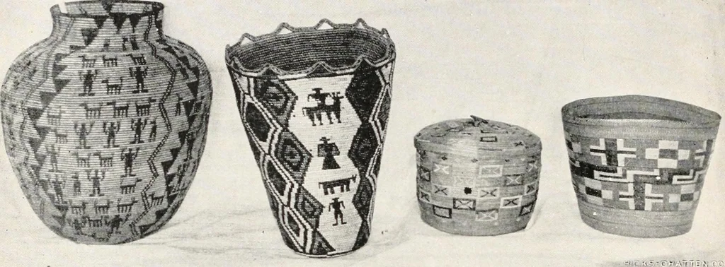 An illustration from How to make Indian and other baskets, 1903, leaf 129