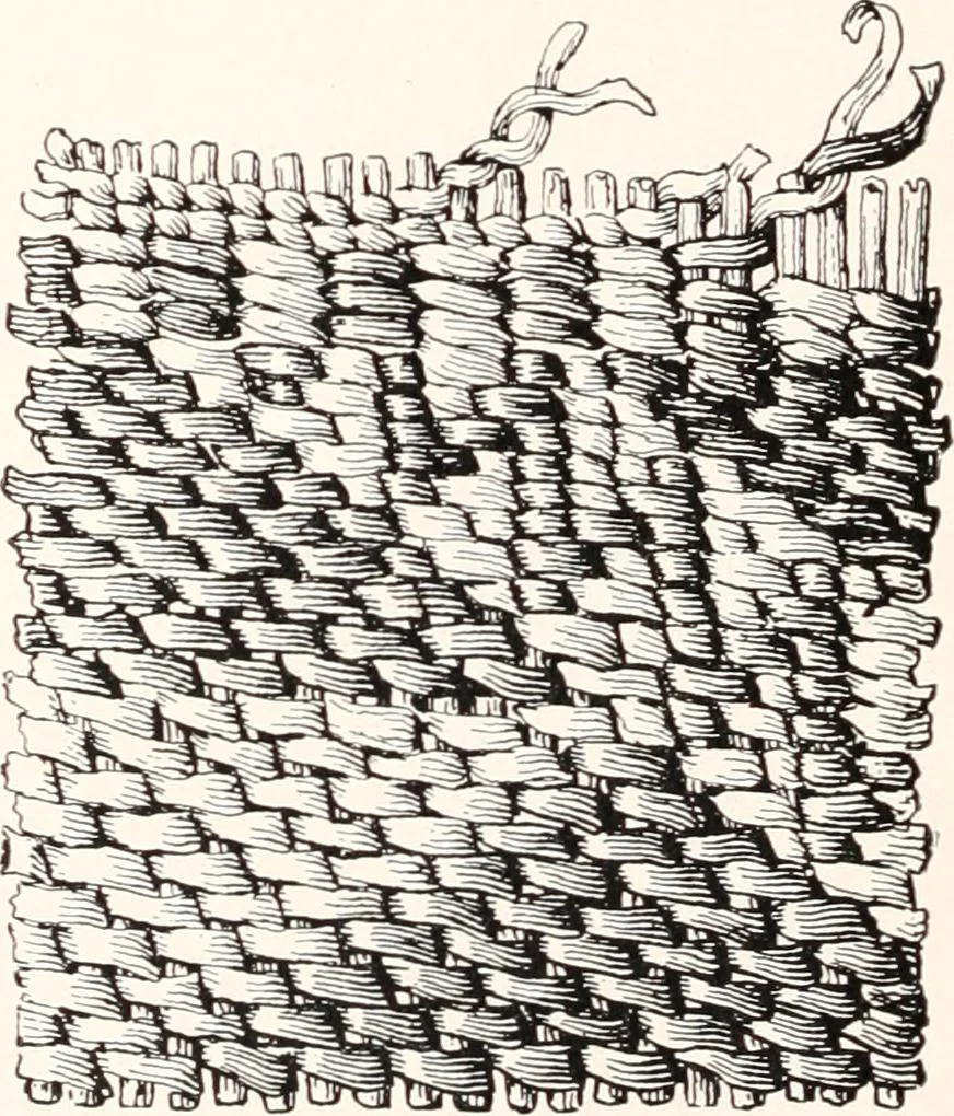 An illustration from How to make Indian and other baskets, 1903, leaf 129