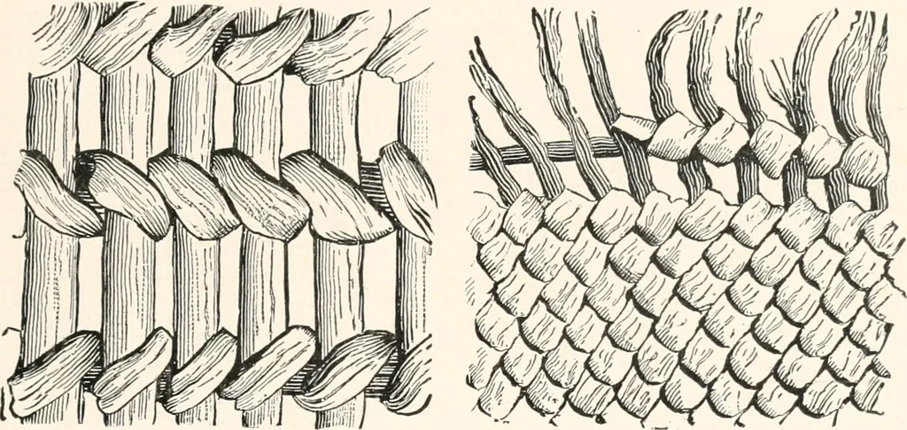 An illustration from How to make Indian and other baskets, 1903, leaf 130