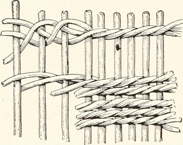 An illustration from How to make Indian and other baskets, 1903, leaf 131