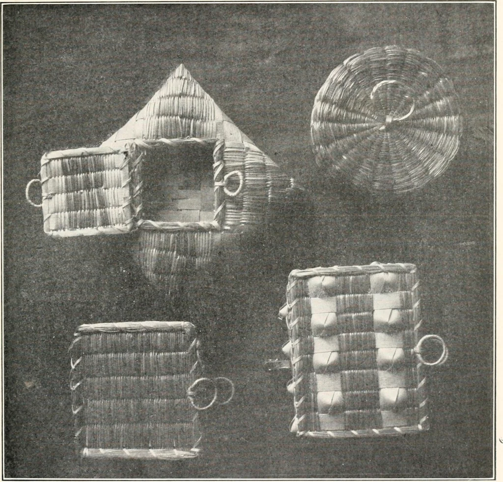 An illustration from How to make Indian and other baskets, 1903, leaf 14