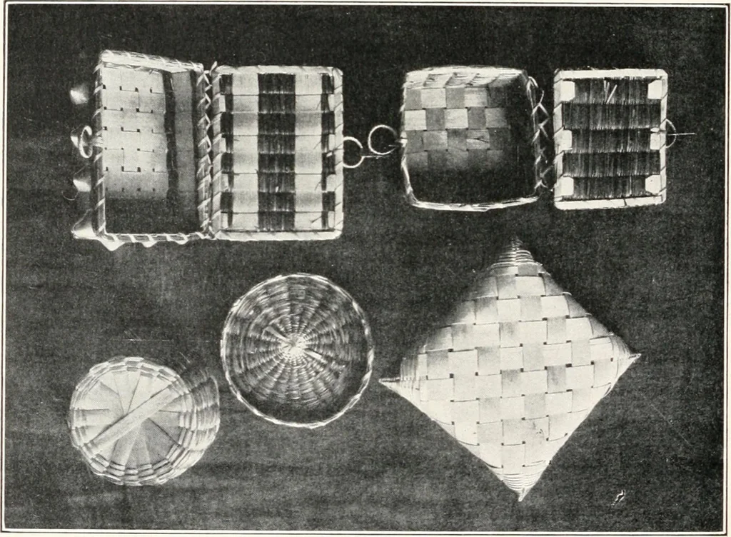 An illustration from How to make Indian and other baskets, 1903, leaf 15