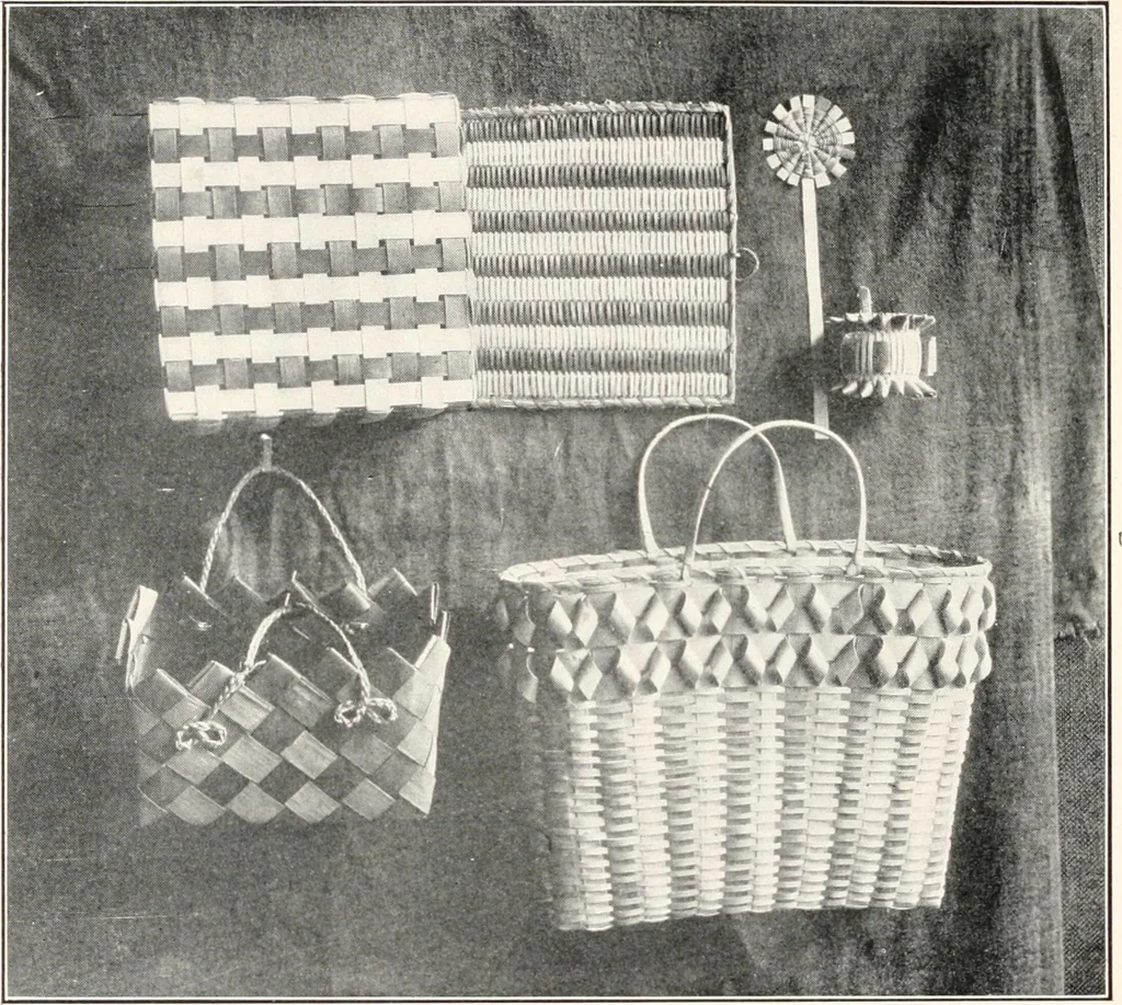 An illustration from How to make Indian and other baskets, 1903, leaf 25