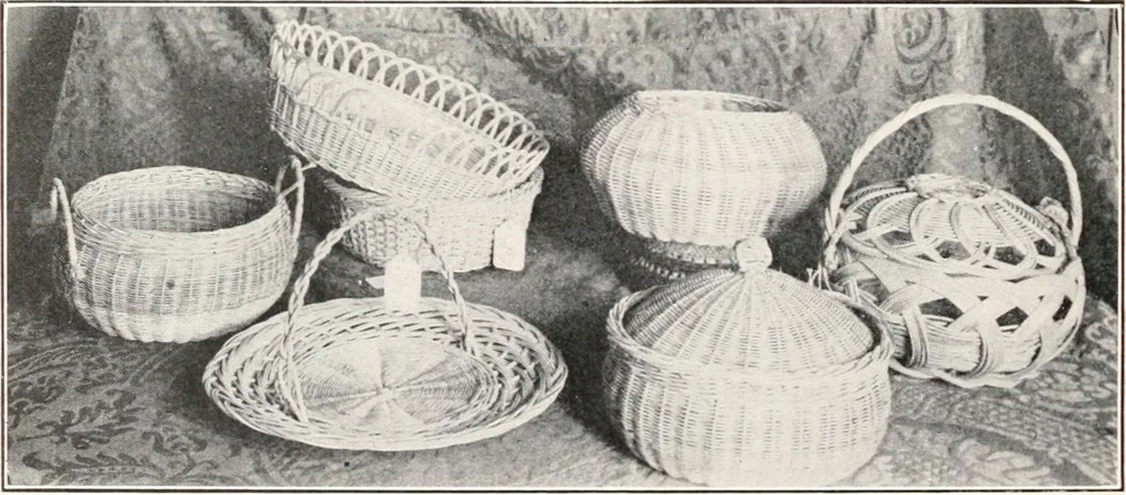 An illustration from How to make Indian and other baskets, 1903, leaf 25