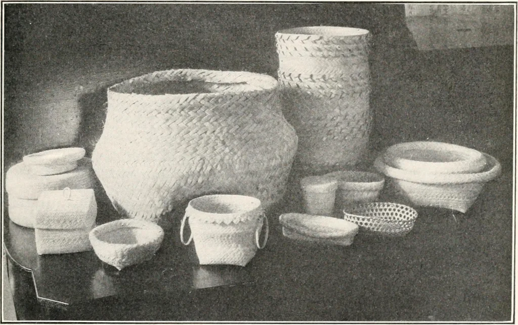 An illustration from How to make Indian and other baskets, 1903, leaf 28