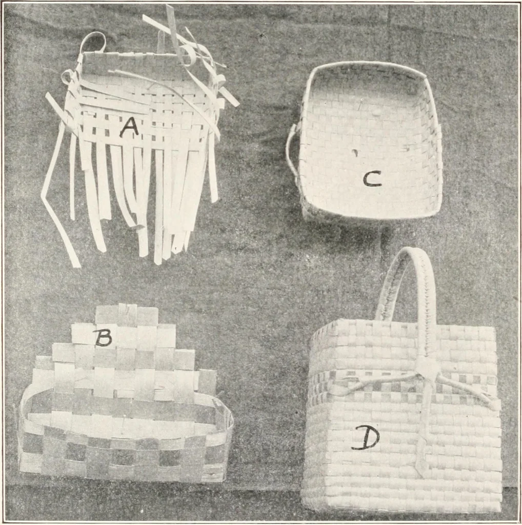 An illustration from How to make Indian and other baskets, 1903, leaf 43