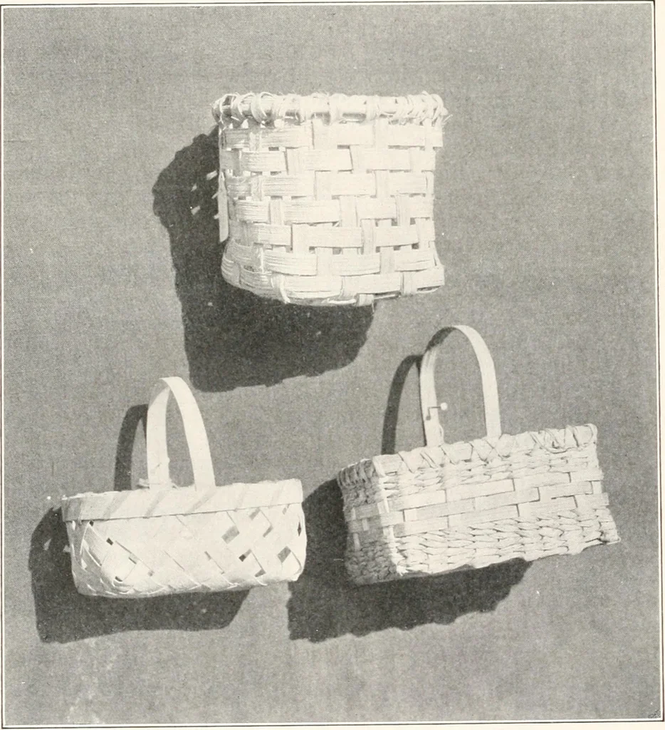 An illustration from How to make Indian and other baskets, 1903, leaf 45