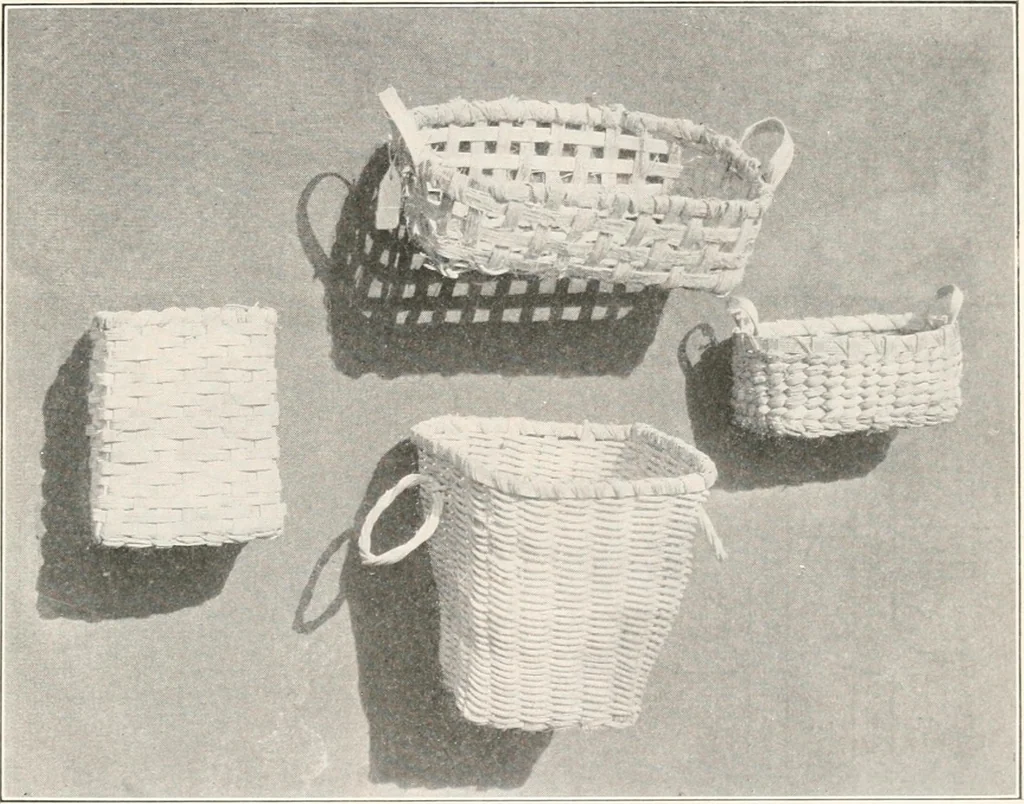 An illustration from How to make Indian and other baskets, 1903, leaf 46