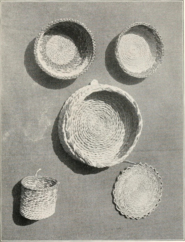 An illustration from How to make Indian and other baskets, 1903, leaf 56