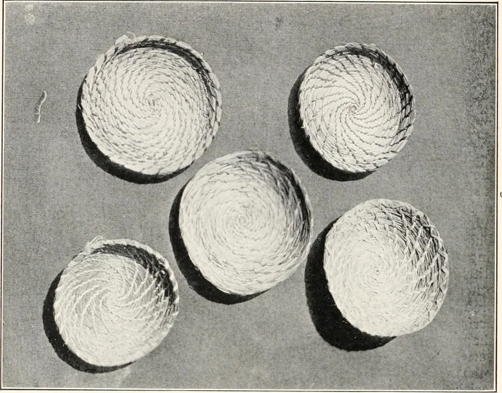 An illustration from How to make Indian and other baskets, 1903, leaf 61