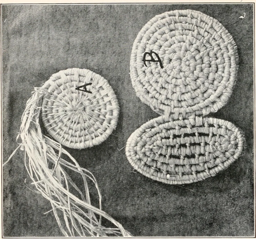 An illustration from How to make Indian and other baskets, 1903, leaf 67