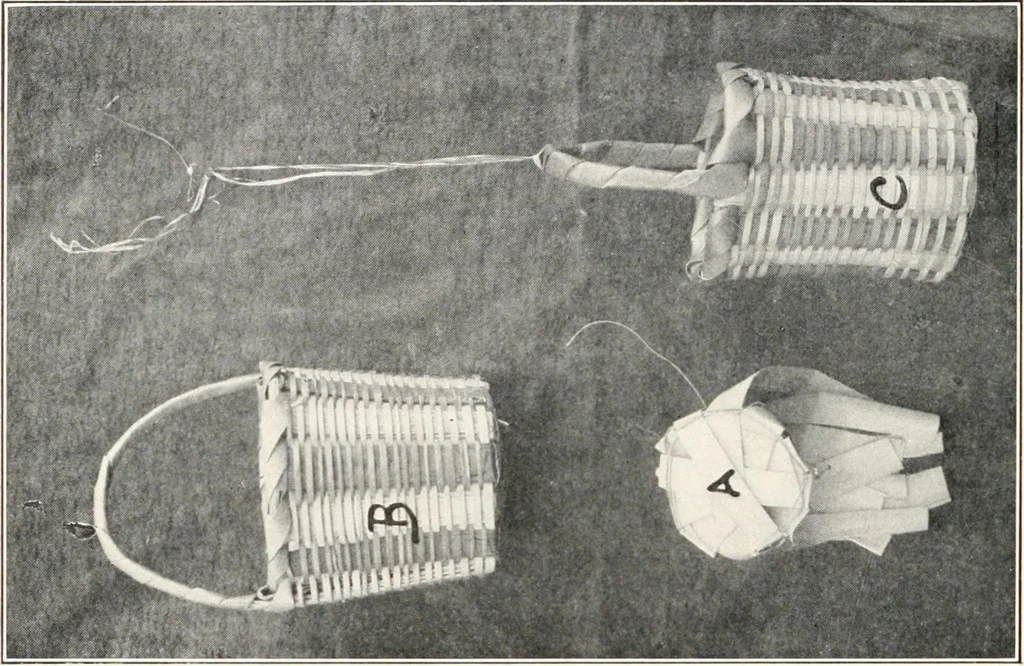 An illustration from How to make Indian and other baskets, 1903, leaf 93