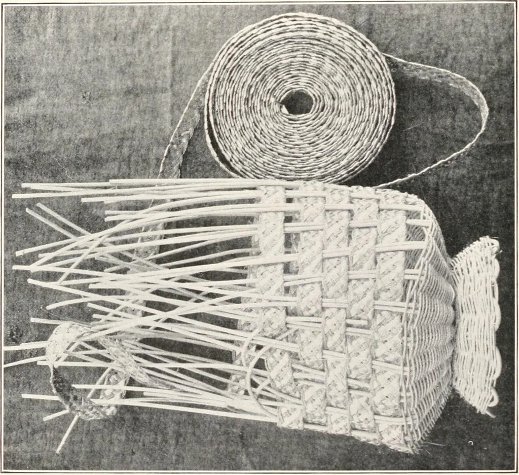 An illustration from How to make Indian and other baskets, 1903, leaf 93