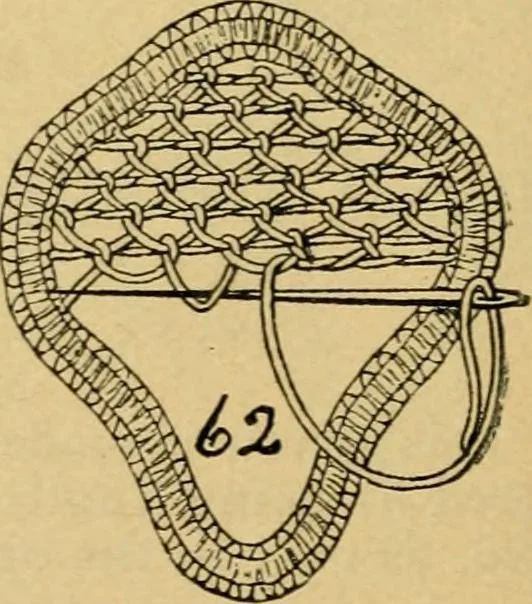 An illustration from How to make lace., 1899, leaf 17