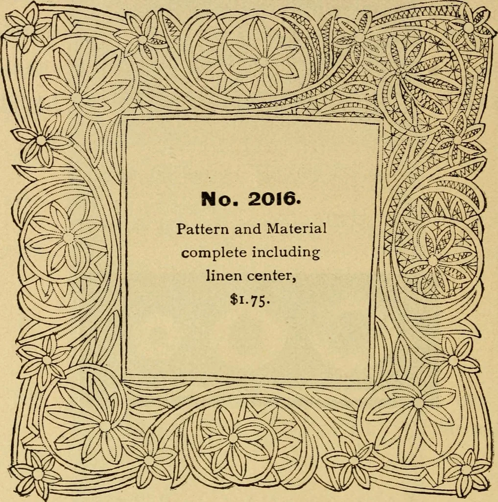 An illustration from How to make lace., 1899, leaf 27