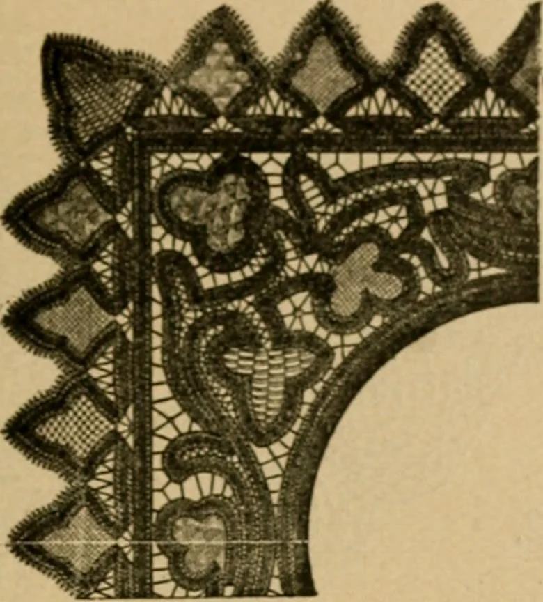 An illustration from How to make lace., 1899, leaf 32