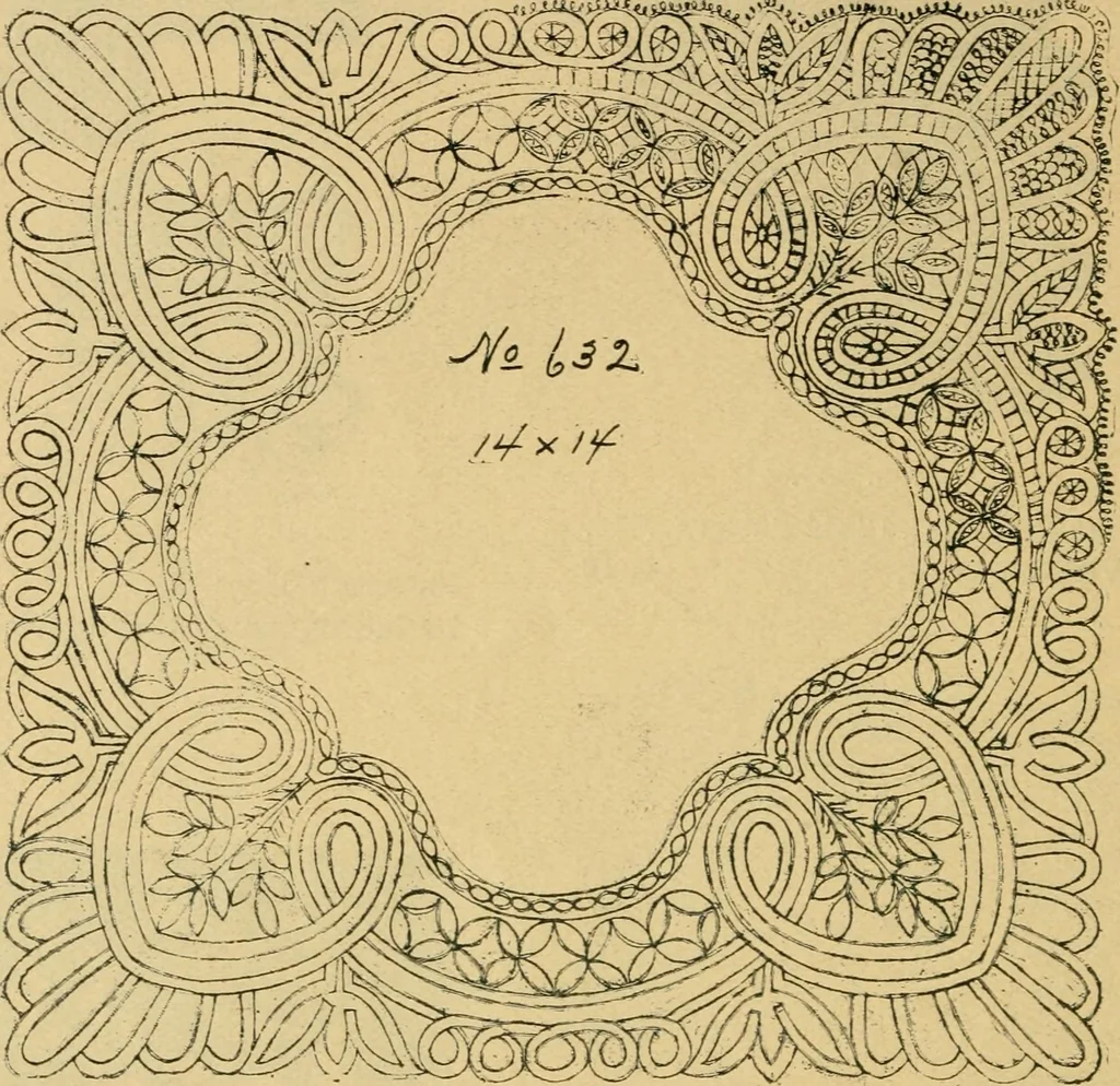 An illustration from How to make lace., 1899, leaf 33