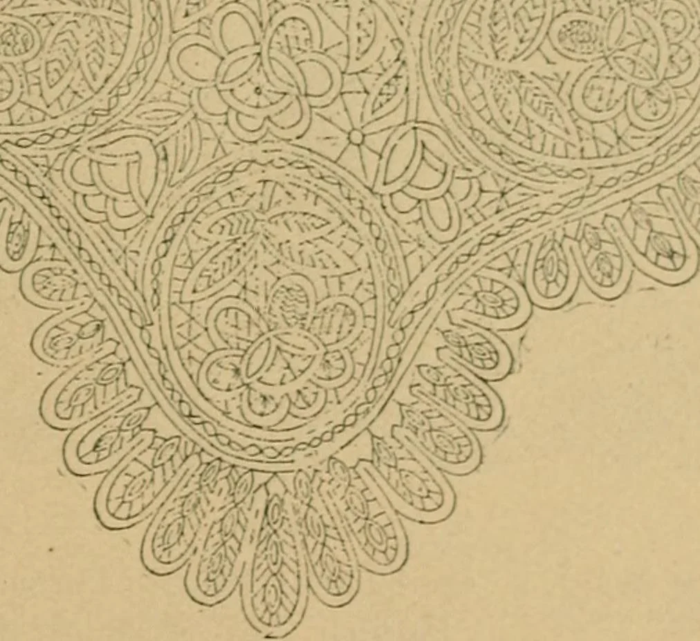 An illustration from How to make lace., 1899, leaf 34