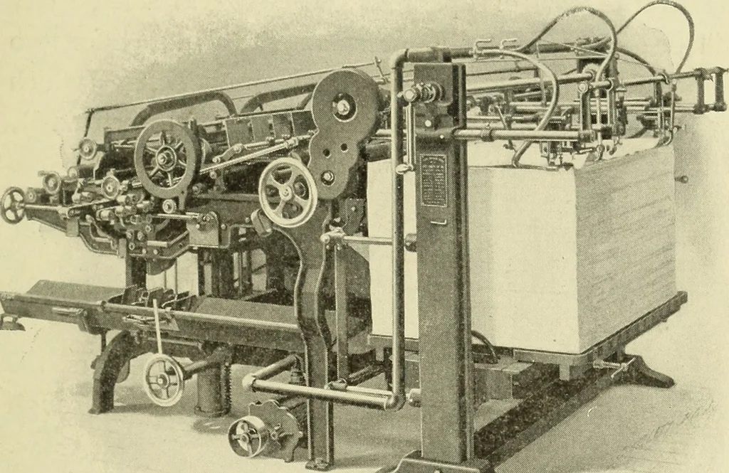 An illustration from How to make money in the printing business. A book for master printers who realize that there is a practical side to the art, and who desire to know the surest methods of making profits, 1900, leaf 292