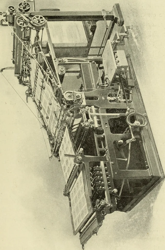 An illustration from How to make money in the printing business. A book for master printers who realize that there is a practical side to the art, and who desire to know the surest methods of making profits, 1900, leaf 300