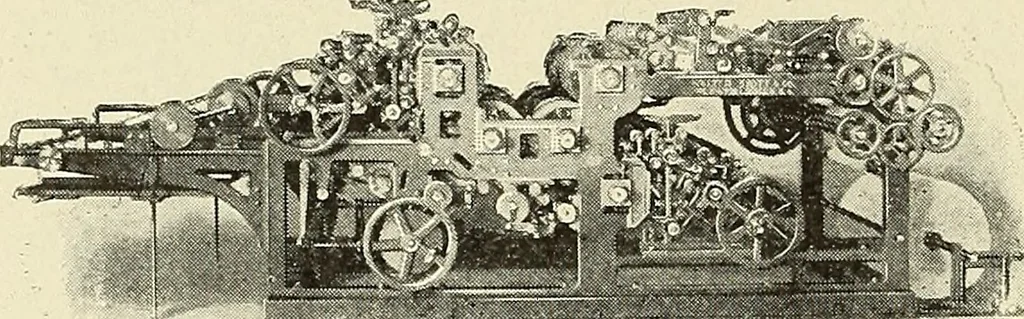 An illustration from How to make money in the printing business. A book for master printers who realize that there is a practical side to the art, and who desire to know the surest methods of making profits, 1900, leaf 349