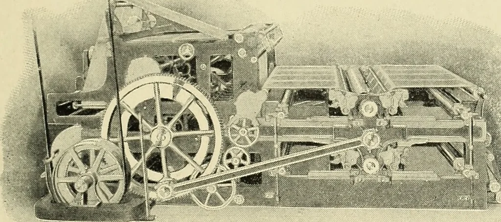 An illustration from How to make money in the printing business. A book for master printers who realize that there is a practical side to the art, and who desire to know the surest methods of making profits, 1900, leaf 388