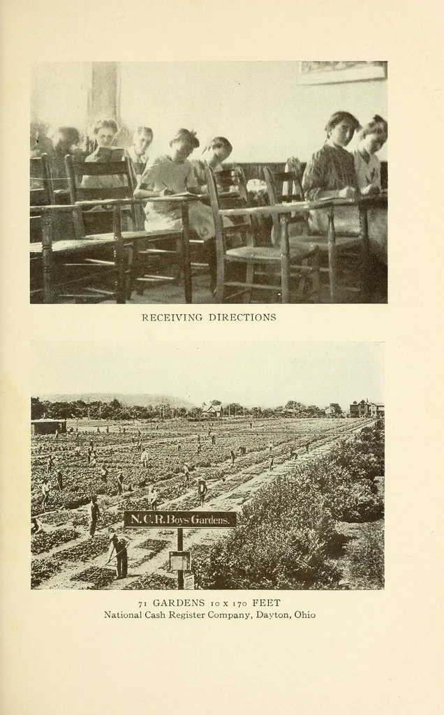 An illustration from How to make school gardens; a manual for teachers and pupils, 1903, leaf 53