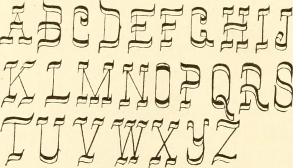 An illustration from How to make show cards; a practical treatise for the use of retail merchants and their clerks, 1916, leaf 25