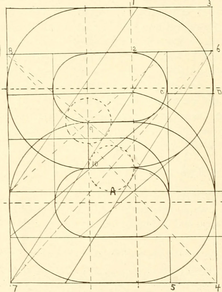 An illustration from How to make show cards; a practical treatise for the use of retail merchants and their clerks, 1916, leaf 47