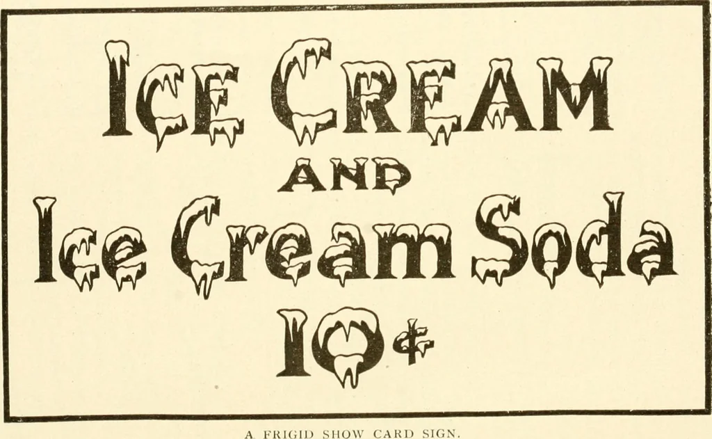 An illustration from How to make show cards; a practical treatise for the use of retail merchants and their clerks, 1916, leaf 69
