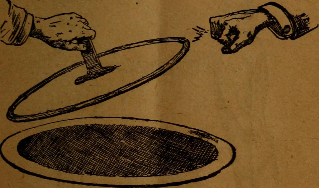 An illustration from How to make and use electricity .., 1889, leaf 22