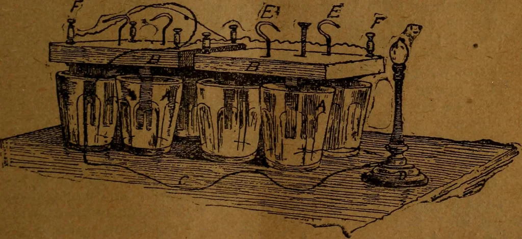 An illustration from How to make and use electricity .., 1889, leaf 52
