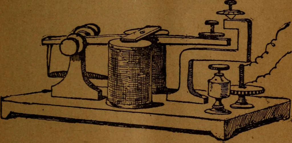 An illustration from How to make and use electricity .., 1889, leaf 58
