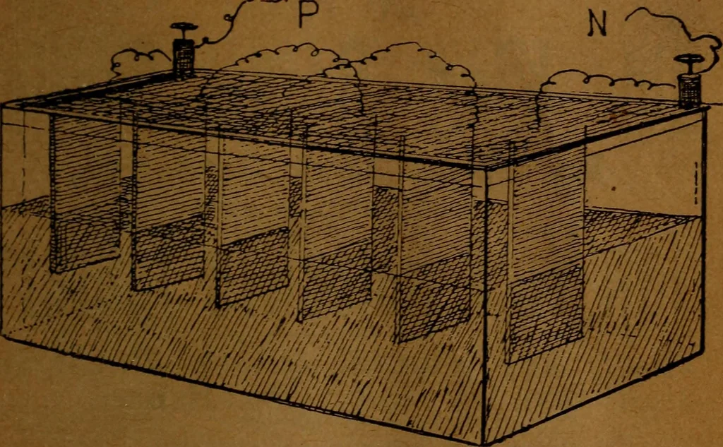 An illustration from How to make and use electricity .., 1889, leaf 64