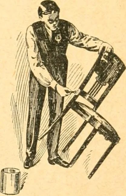 An illustration from How to paint; directions for applying paint and varnish with best results .., 1904, leaf 10