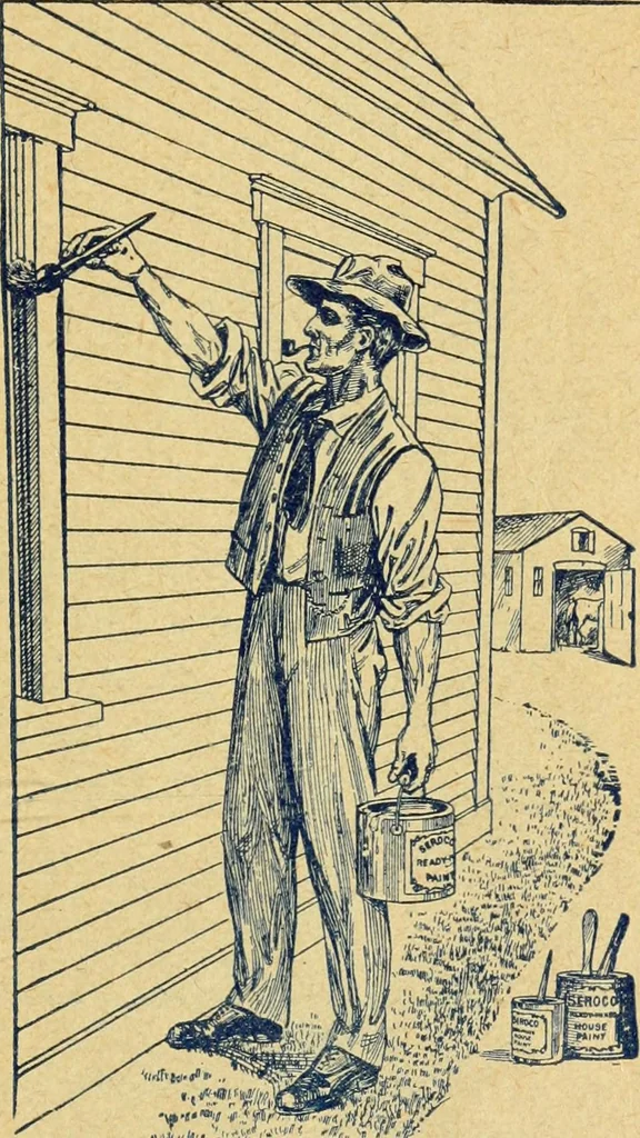 An illustration from How to paint; directions for applying paint and varnish with best results .., 1904, leaf 2