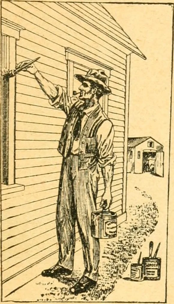 An illustration from How to paint; directions for applying paint and varnish with best results .., 1904, leaf 4