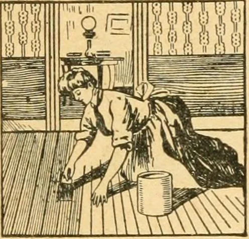 An illustration from How to paint; directions for applying paint and varnish with best results .., 1904, leaf 9
